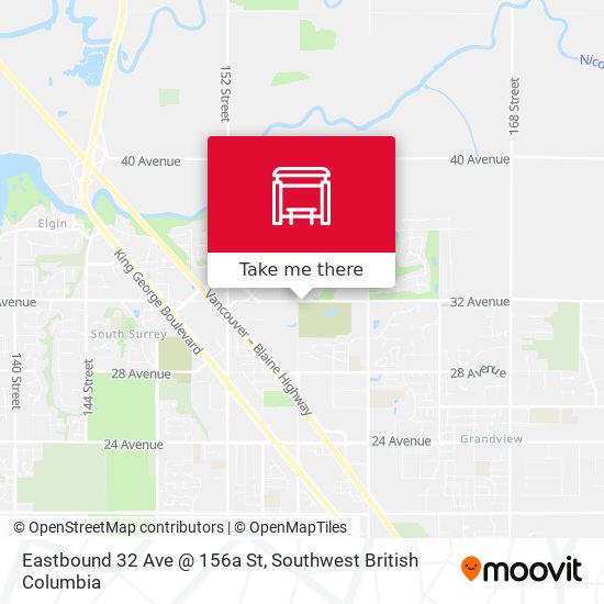 Eastbound 32 Ave @ 156a St plan