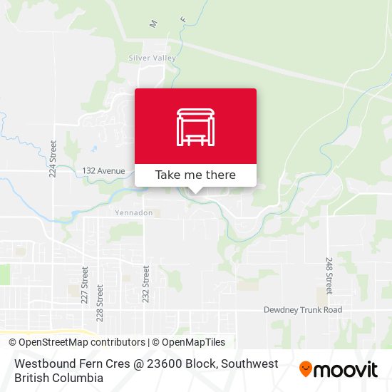 Westbound Fern Cres @ 23600 Block map