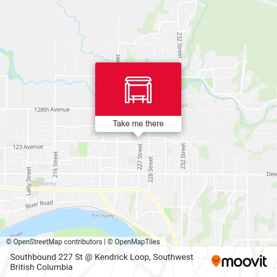 Southbound 227 St @ Kendrick Loop map