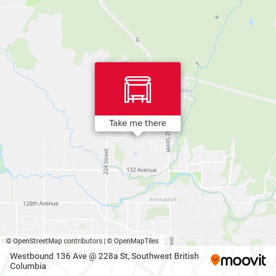 Westbound 136 Ave @ 228a St plan