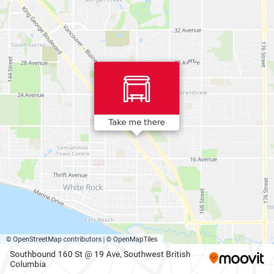 Southbound 160 St @ 19 Ave plan