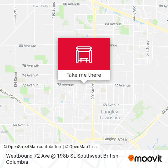 Westbound 72 Ave @ 198b St plan