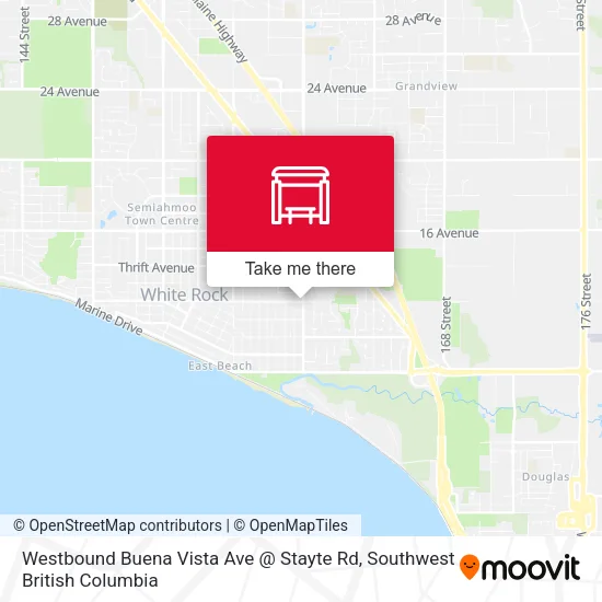 Westbound Buena Vista Ave @ Stayte Rd plan