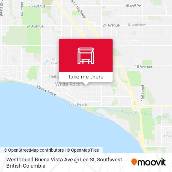 Westbound Buena Vista Ave @ Lee St map