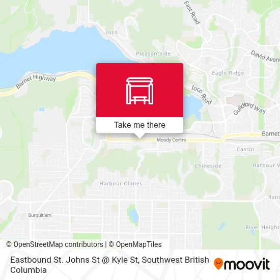 Eastbound St. Johns St @ Kyle St map