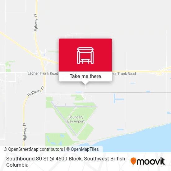 Southbound 80 St @ 4500 Block map