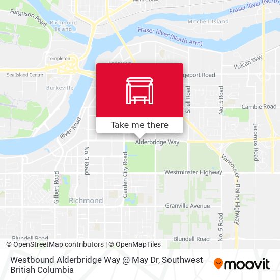 Westbound Alderbridge Way @ May Dr plan