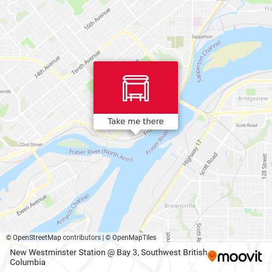 New Westminster Station @ Bay 3 map