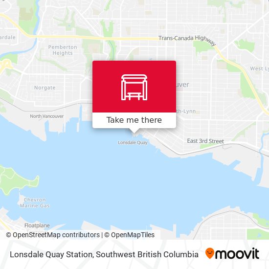 Lonsdale Quay Station map