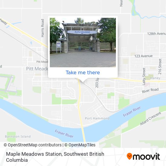 Maple Meadows Station map