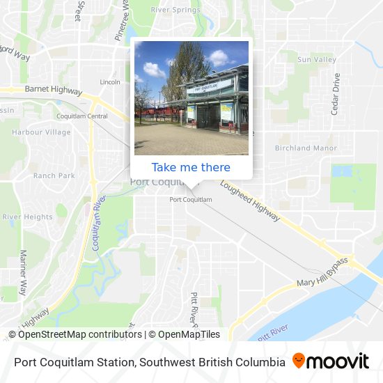 Port Coquitlam Station map