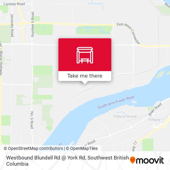 Westbound Blundell Rd @ York Rd map