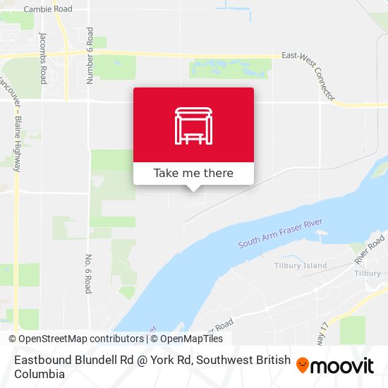 Eastbound Blundell Rd @ York Rd map