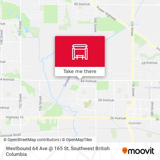 Westbound 64 Ave @ 165 St plan