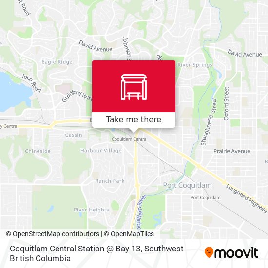 Coquitlam Central Station @ Bay 13 map