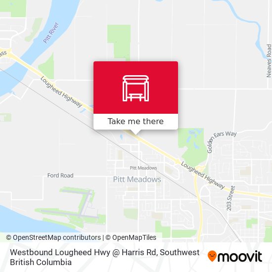 Westbound Lougheed Hwy @ Harris Rd map