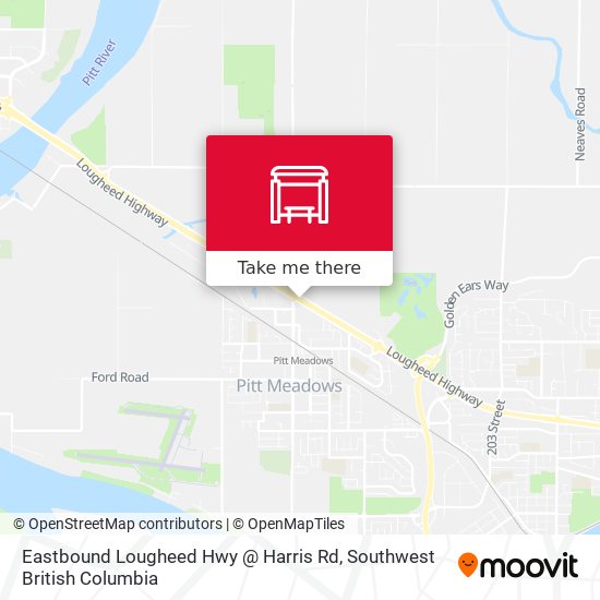 Eastbound Lougheed Hwy @ Harris Rd map
