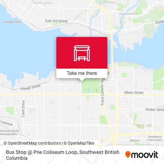 Bus Stop @ Pne Coliseum Loop map