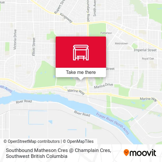 Southbound Matheson Cres @ Champlain Cres map