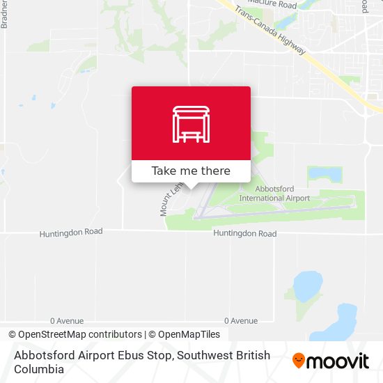 Abbotsford Airport Ebus Stop map