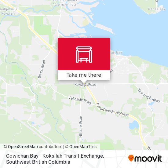 Cowichan Bay - Koksilah Transit Exchange map