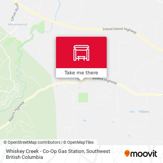 Whiskey Creek - Co-Op Gas Station map