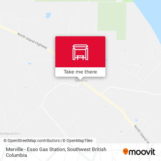 Merville - Esso Gas Station map