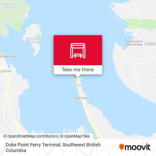 Duke Point Ferry Terminal map