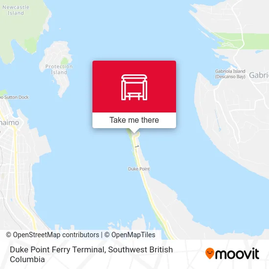 Duke Point Ferry Terminal map