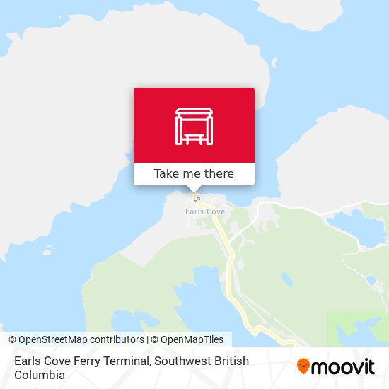 Earls Cove Ferry Terminal map