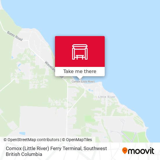 Comox (Little River) Ferry Terminal map