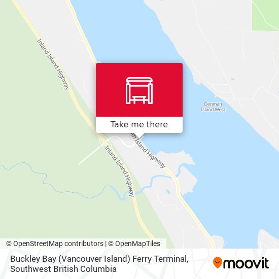 Buckley Bay (Vancouver Island) Ferry Terminal map