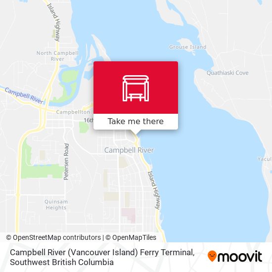Campbell River (Vancouver Island) Ferry Terminal map