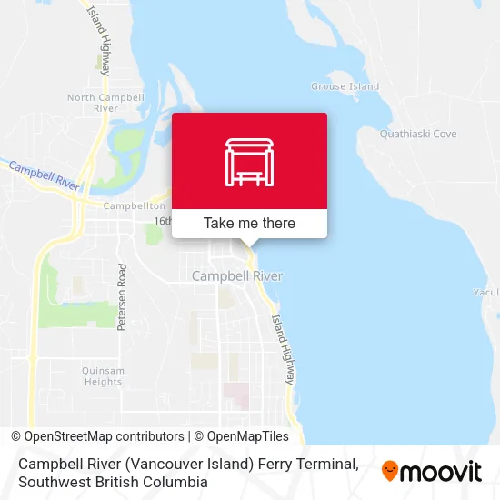Campbell River (Vancouver Island) Ferry Terminal map