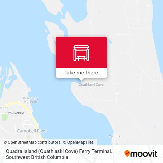 Quadra Island (Quathiaski Cove) Ferry Terminal map