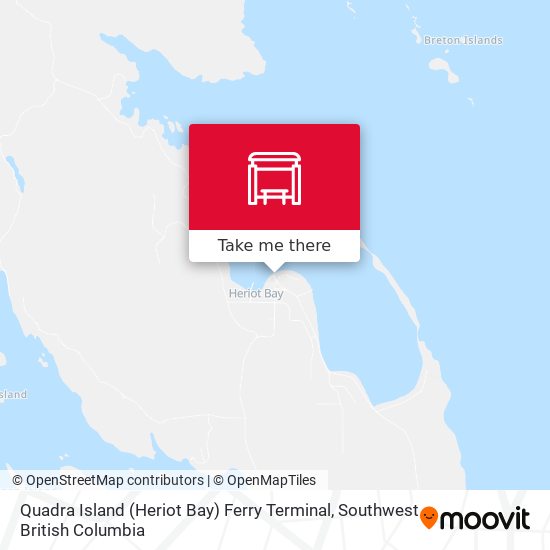 Quadra Island (Heriot Bay) Ferry Terminal map