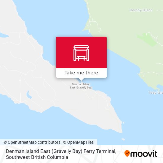 Denman Island East (Gravelly Bay) Ferry Terminal map