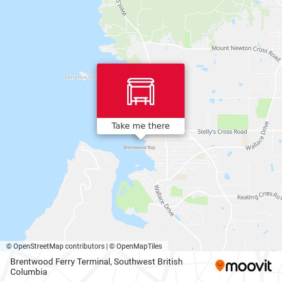 Brentwood Ferry Terminal map