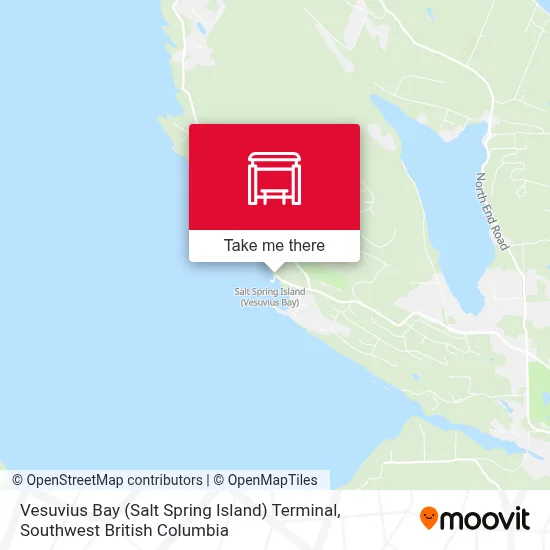 Vesuvius Bay (Salt Spring Island) Terminal map