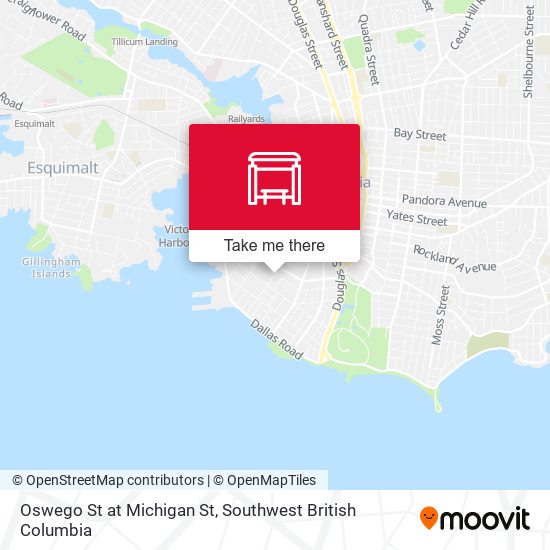Oswego St at Michigan St map