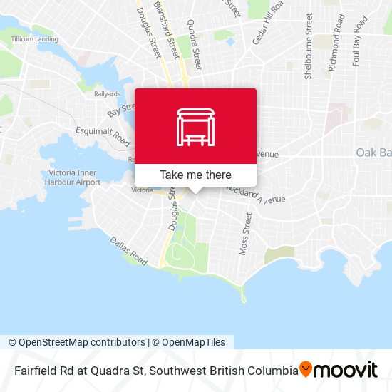 Fairfield Rd at Quadra St map