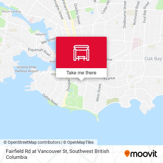 Fairfield Rd at Vancouver St map