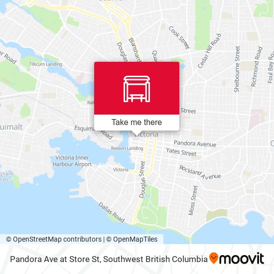 Pandora Ave at Store St map
