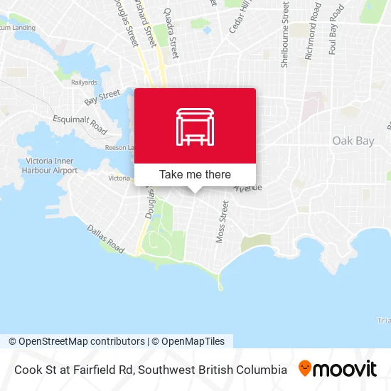 Cook St at Fairfield Rd map