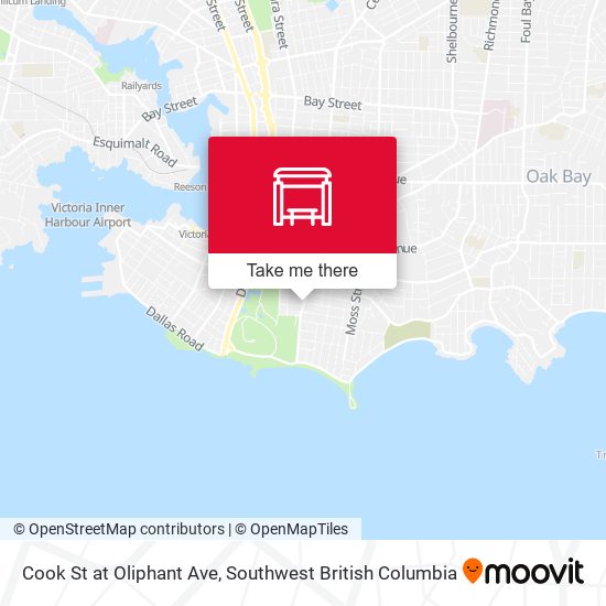 Cook St at Oliphant Ave map