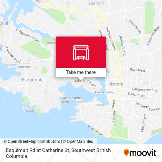 Esquimalt Rd at Catherine St map