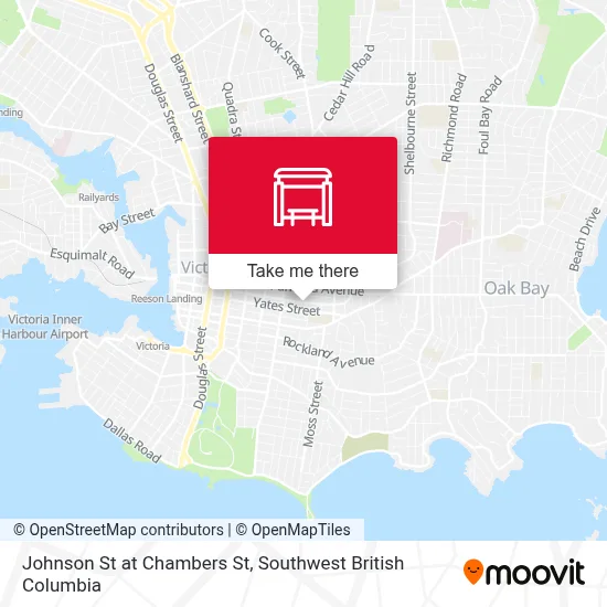 Johnson St at Chambers St map