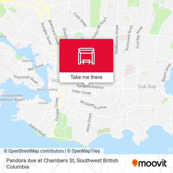 Pandora Ave at Chambers St map