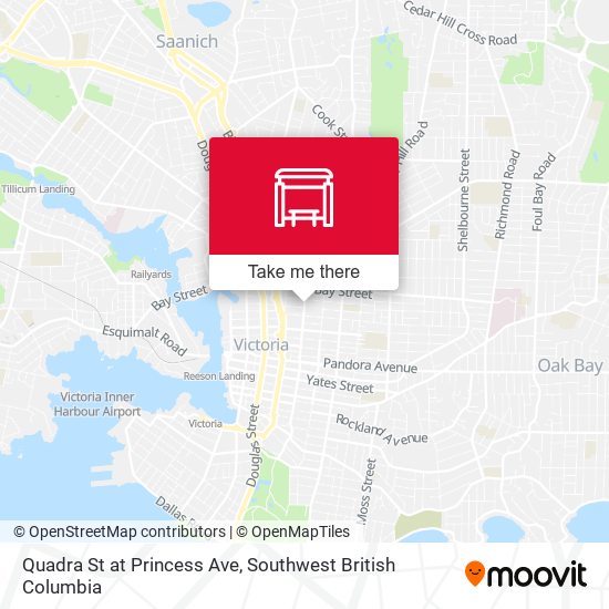 Quadra St at Princess Ave plan
