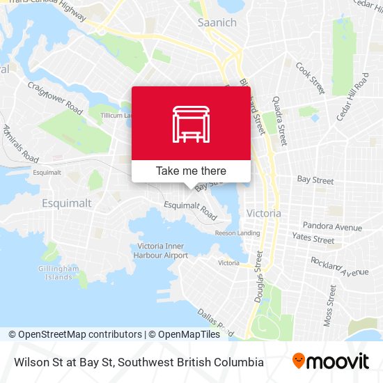 Wilson St at Bay St map
